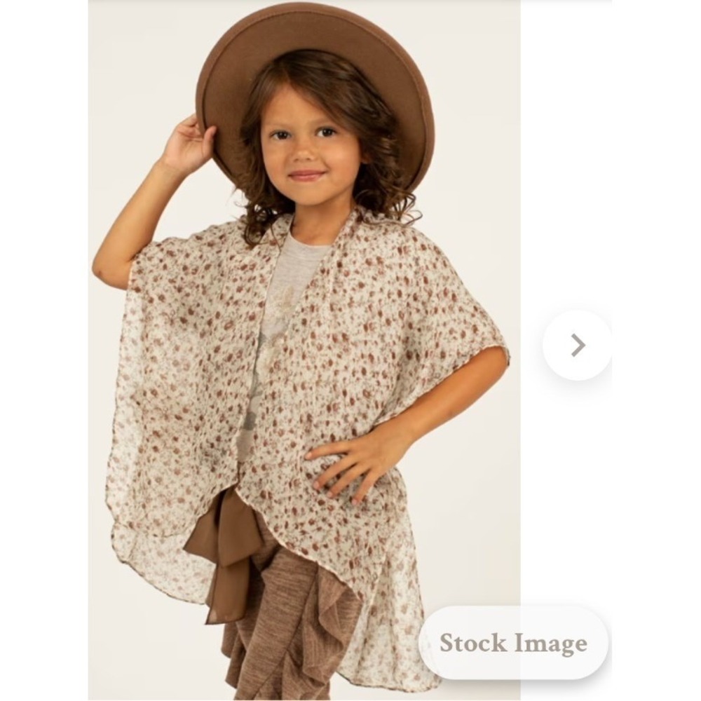 Mia Joy Toddler Girls‎ Floral Print Kimono Cardigan Lightweight Boho Style NWT